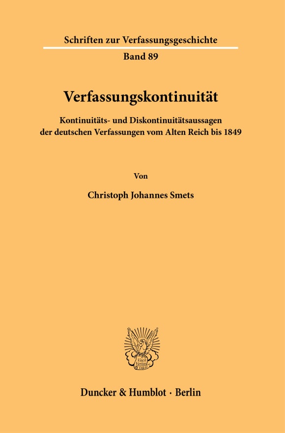 Cover Verfassungskontinuität