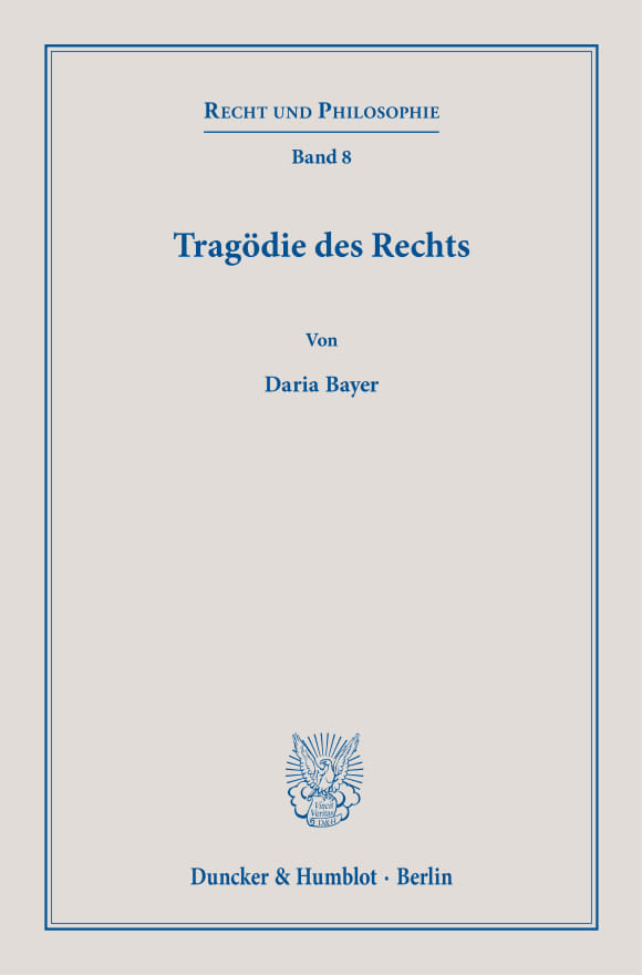 Cover Tragödie des Rechts