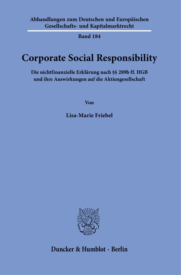 Cover Corporate Social Responsibility