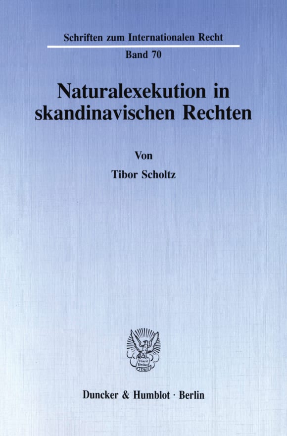 Cover Naturalexekution in skandinavischen Rechten