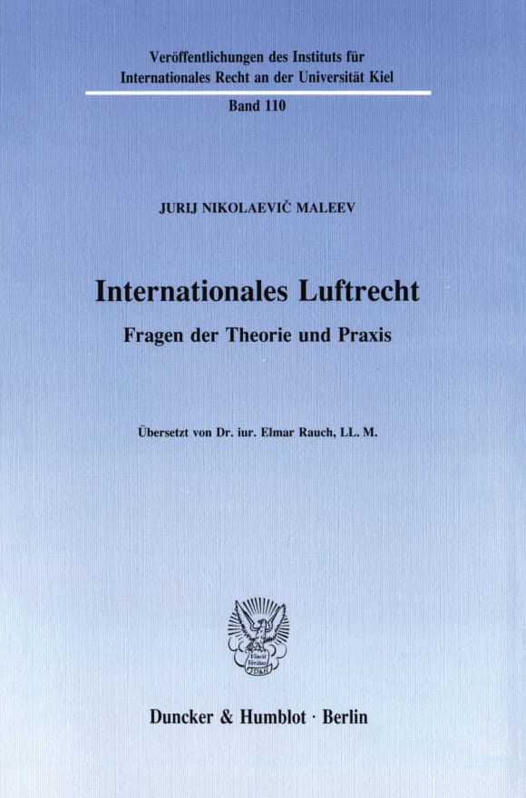 Cover Internationales Luftrecht