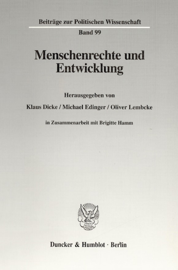 Cover Menschenrechte und Entwicklung