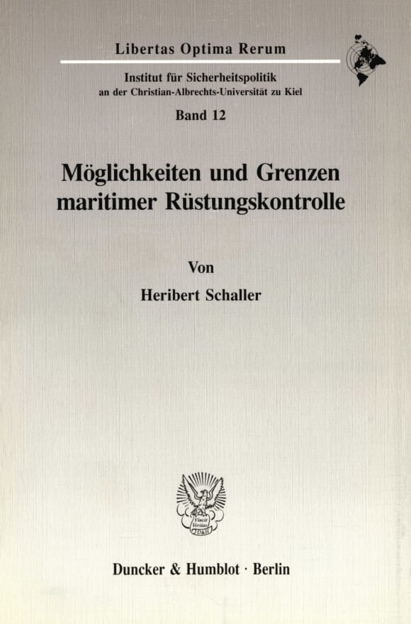 Cover Möglichkeiten und Grenzen maritimer Rüstungskontrolle