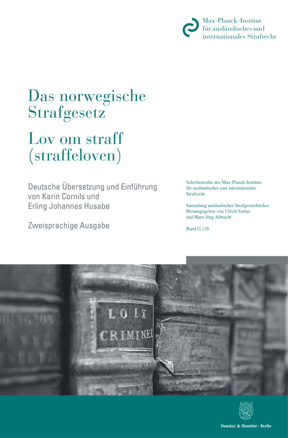 Cover Das norwegische Strafgesetz / Lov om straff (straffeloven)