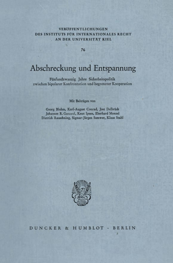 Cover Abschreckung und Entspannung