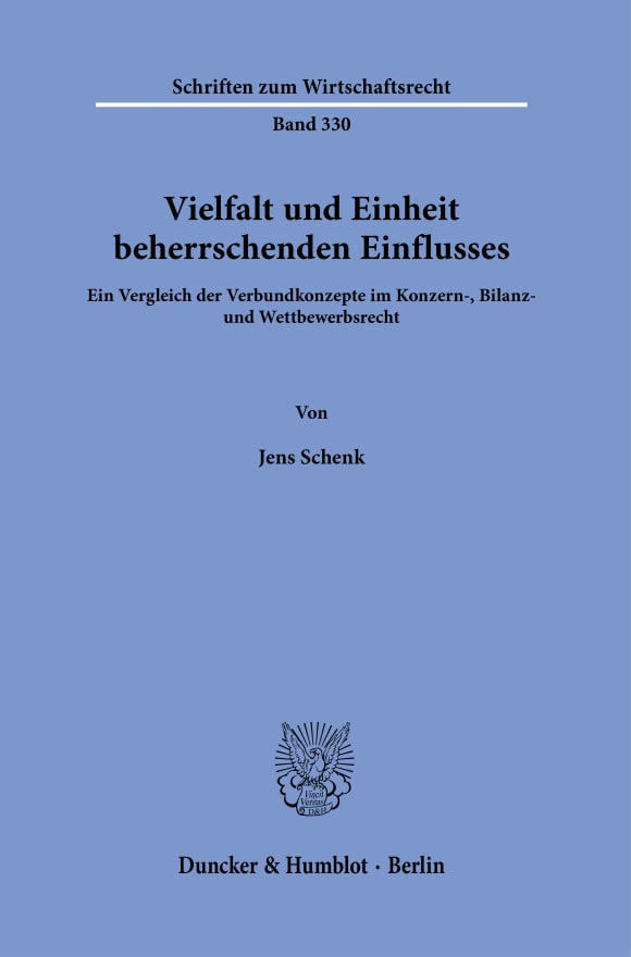 Cover Vielfalt und Einheit beherrschenden Einflusses