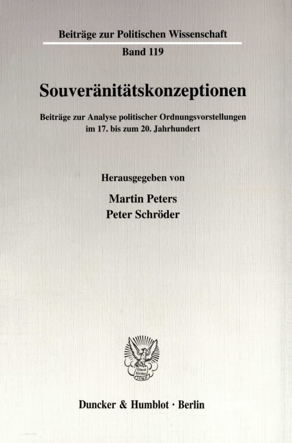 Cover Souveränitätskonzeptionen