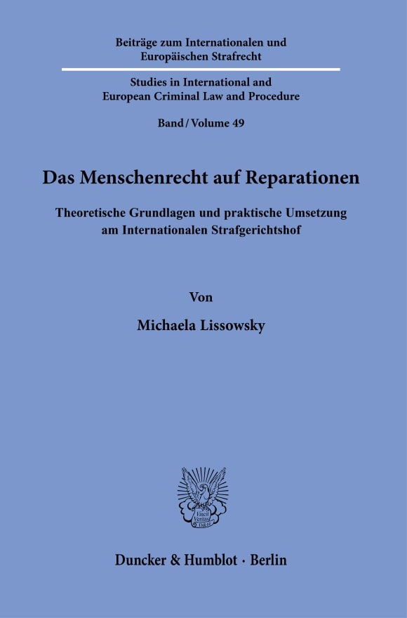 Cover Das Menschenrecht auf Reparationen