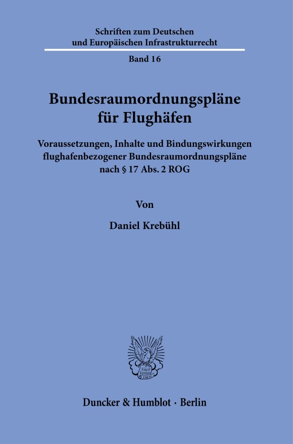 Cover Bundesraumordnungspläne für Flughäfen