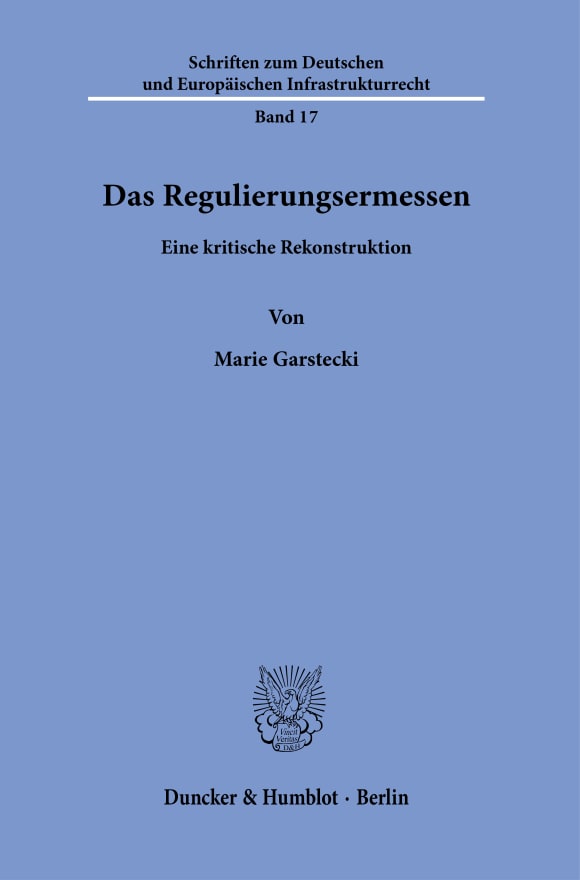 Cover Das Regulierungsermessen