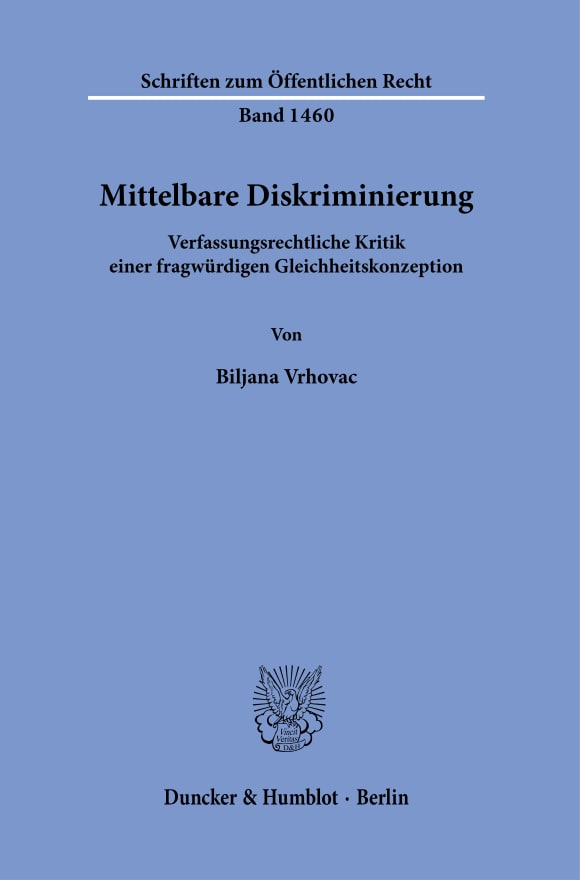 Cover Mittelbare Diskriminierung