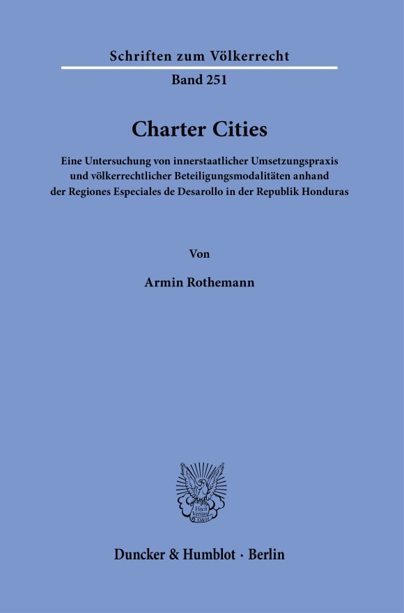 Cover Charter Cities