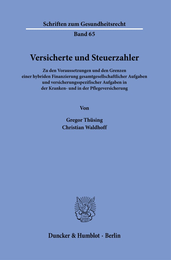 Cover Versicherte und Steuerzahler