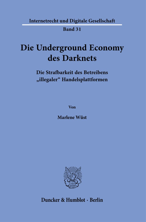 Cover Die Underground Economy des Darknets