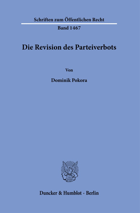 Cover Die Revision des Parteiverbots