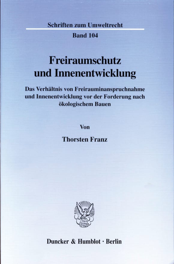 Cover Freiraumschutz und Innenentwicklung