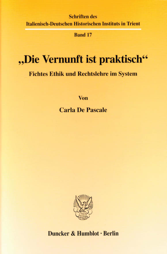 Cover »Die Vernunft ist praktisch«