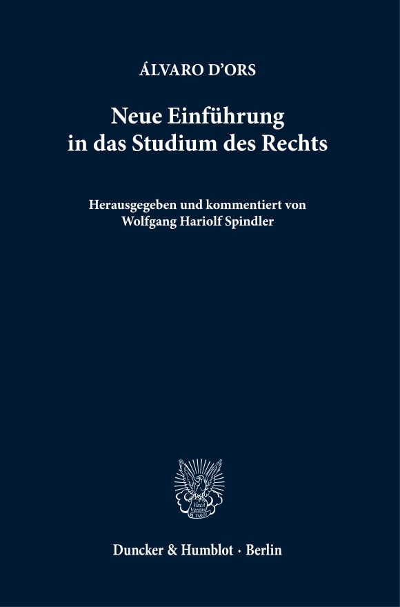 Cover Neue Einführung in das Studium des Rechts