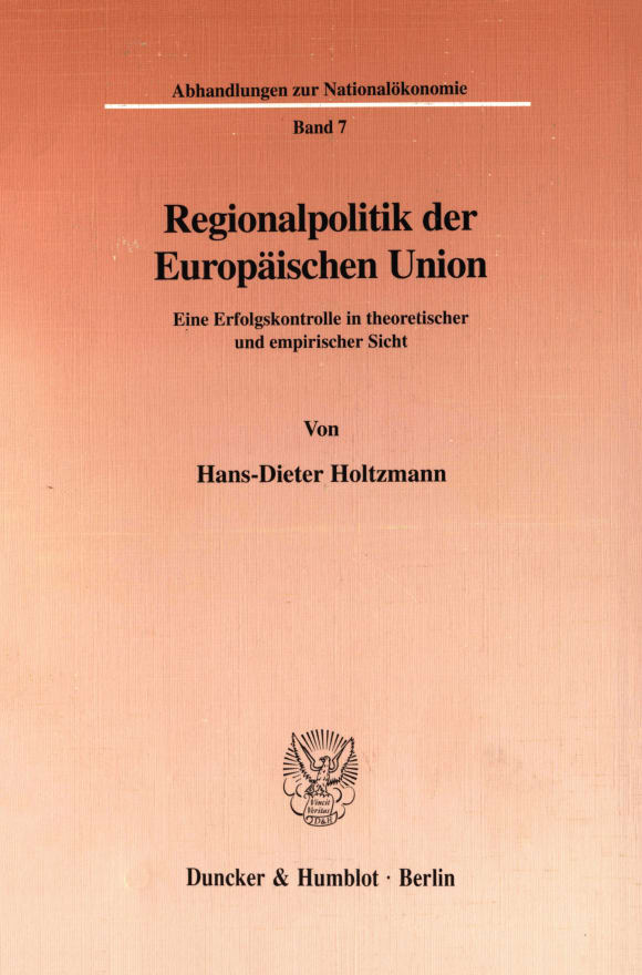 Cover Regionalpolitik der Europäischen Union