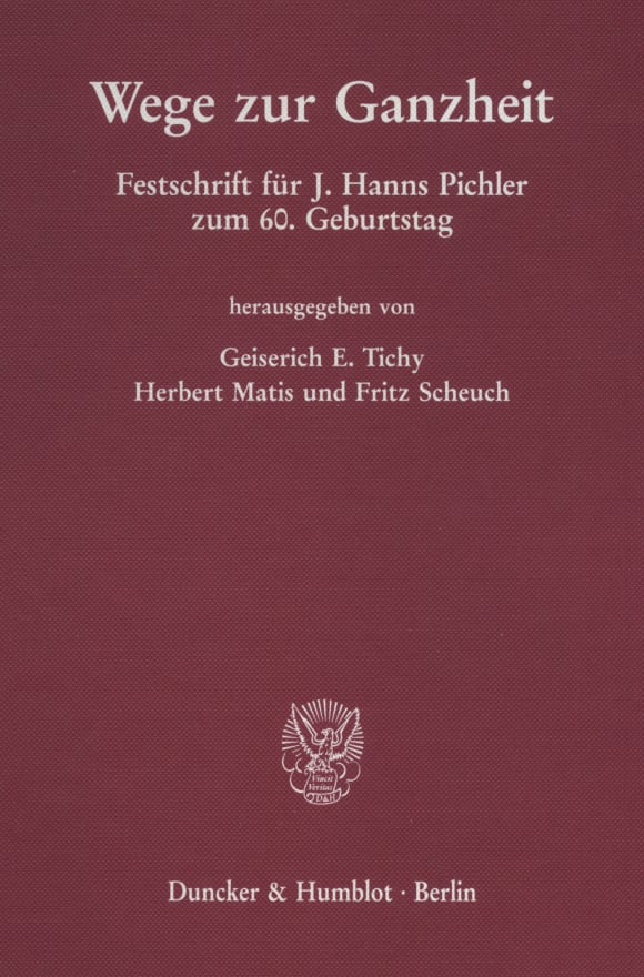 Cover Wege zur Ganzheit