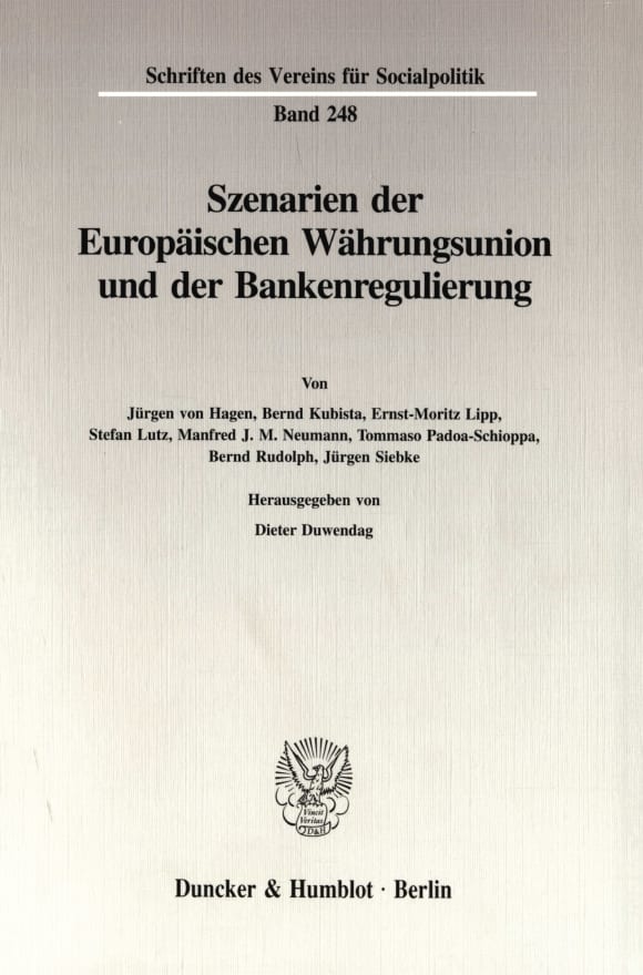 Cover Szenarien der Europäischen Währungsunion und der Bankenregulierung