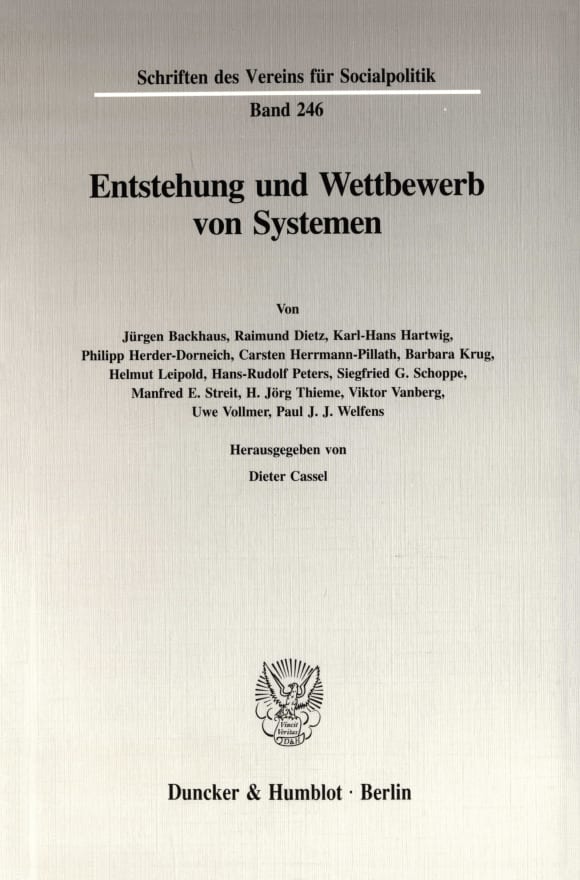 Cover Entstehung und Wettbewerb von Systemen