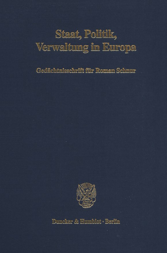 Cover Staat, Politik, Verwaltung in Europa