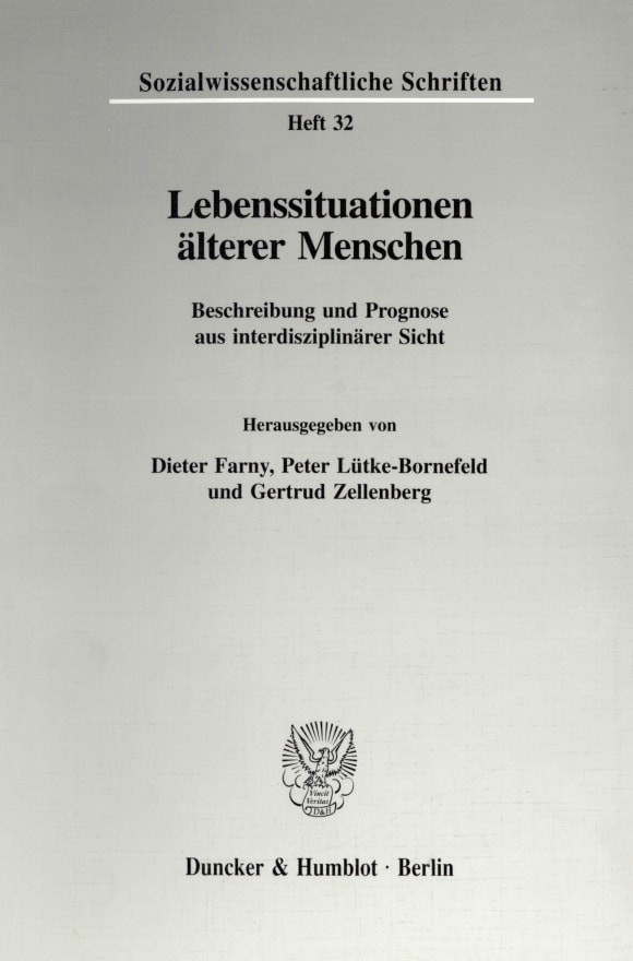 Cover Lebenssituationen älterer Menschen