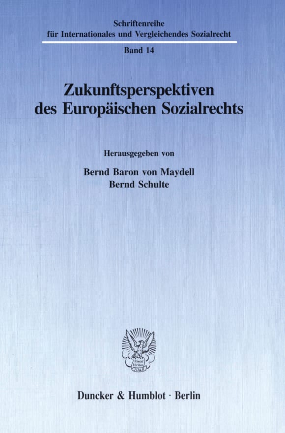 Cover Zukunftsperspektiven des Europäischen Sozialrechts