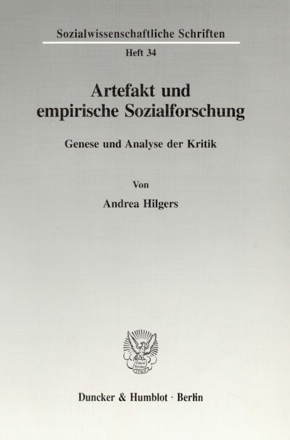 Cover Artefakt und empirische Sozialforschung