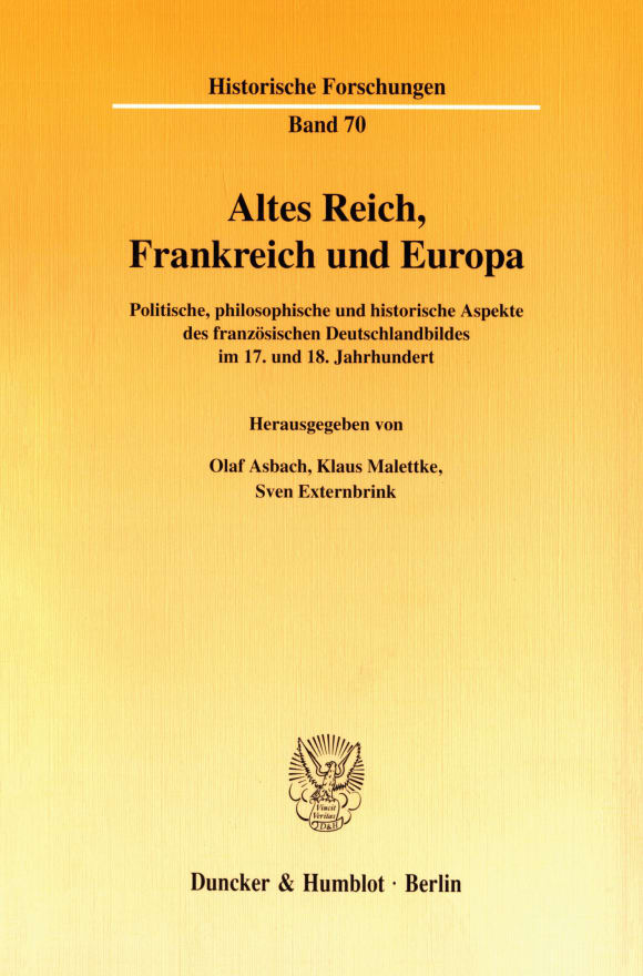 Cover Altes Reich, Frankreich und Europa