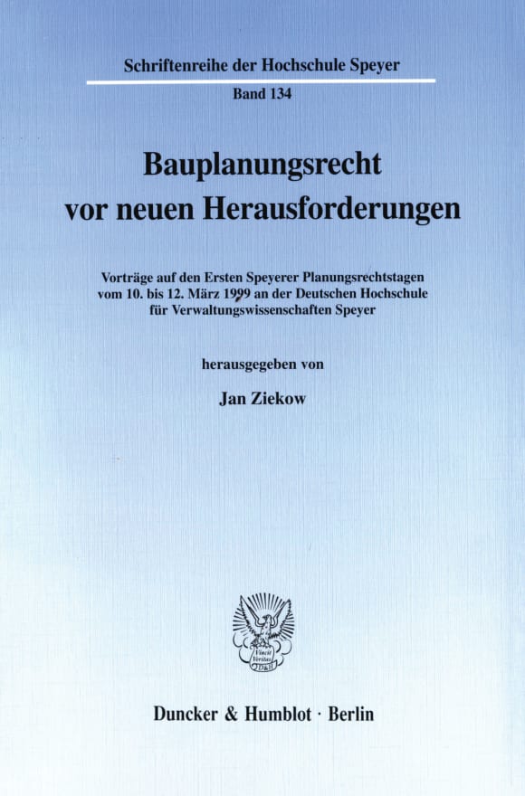 Cover Bauplanungsrecht vor neuen Herausforderungen