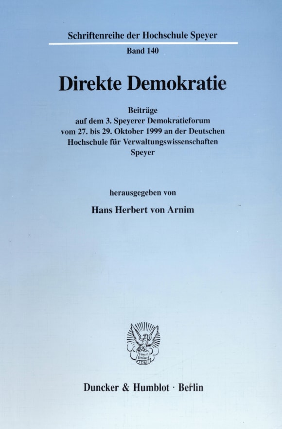 Cover Direkte Demokratie