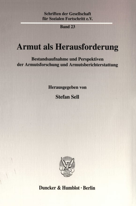 Cover Armut als Herausforderung