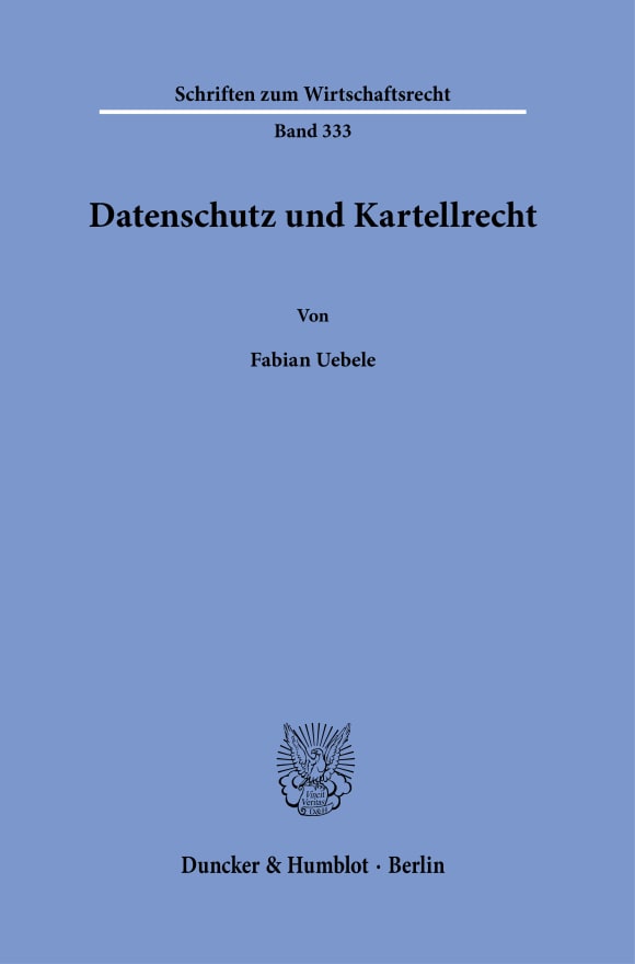 Cover Datenschutz und Kartellrecht