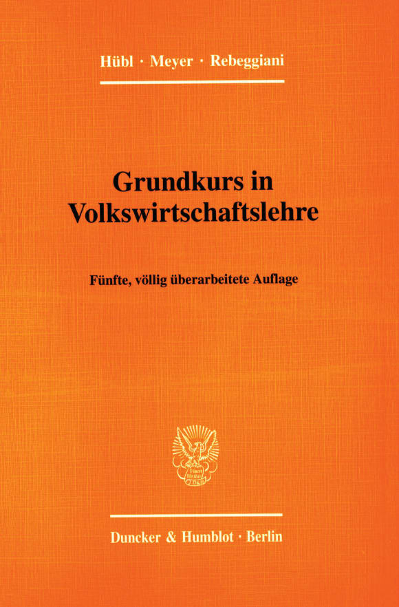 Cover Grundkurs in Volkswirtschaftslehre