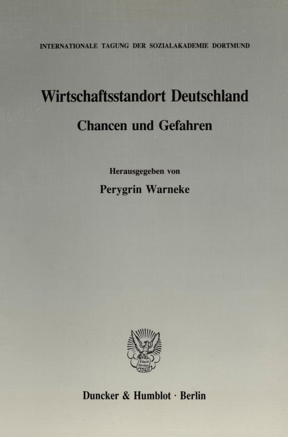 Cover Wirtschaftsstandort Deutschland