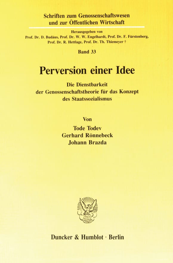 Cover Perversion einer Idee