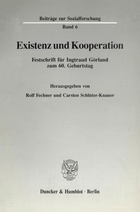 Cover Existenz und Kooperation