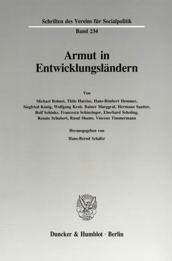 Cover Armut in Entwicklungsländern