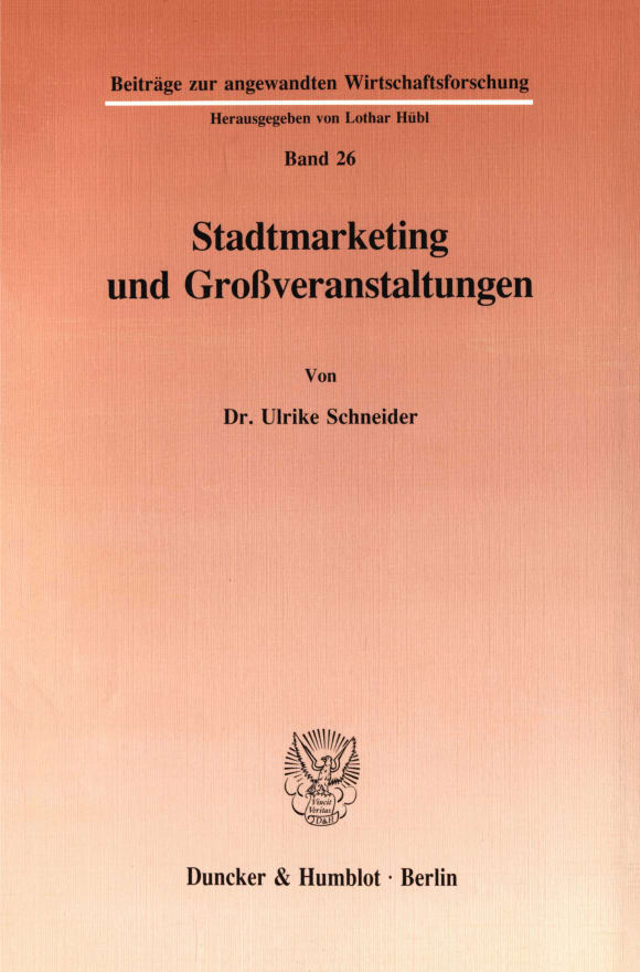 Cover Stadtmarketing und Großveranstaltungen