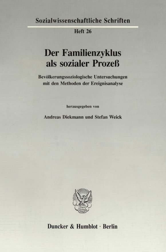 Cover Der Familienzyklus als sozialer Prozeß