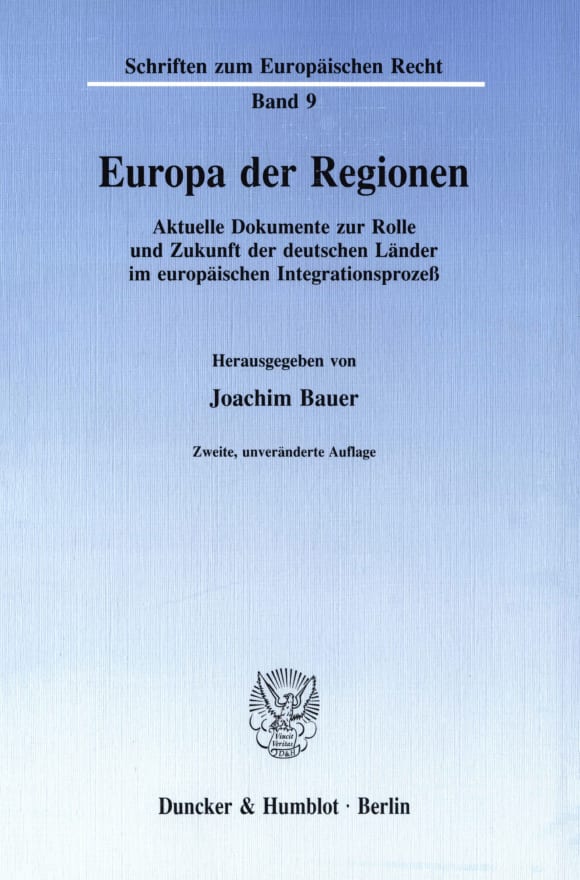 Cover Europa der Regionen