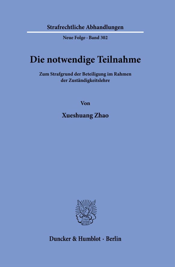 Cover Die notwendige Teilnahme