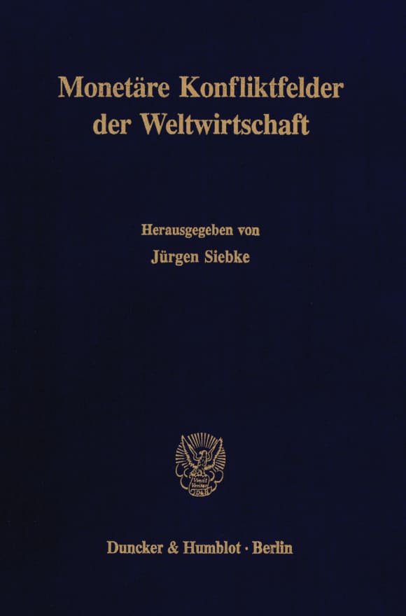 Cover Monetäre Konfliktfelder der Weltwirtschaft