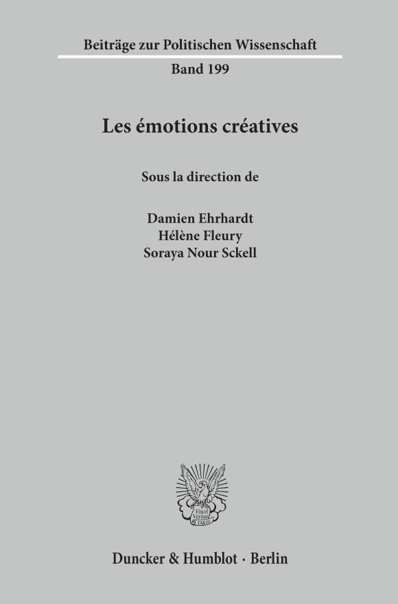 Cover Les émotions créatives