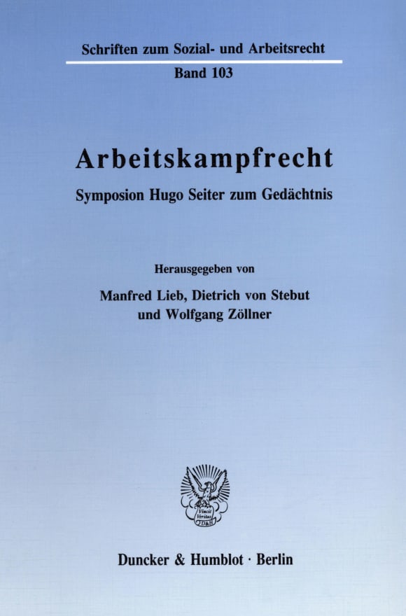 Cover Arbeitskampfrecht