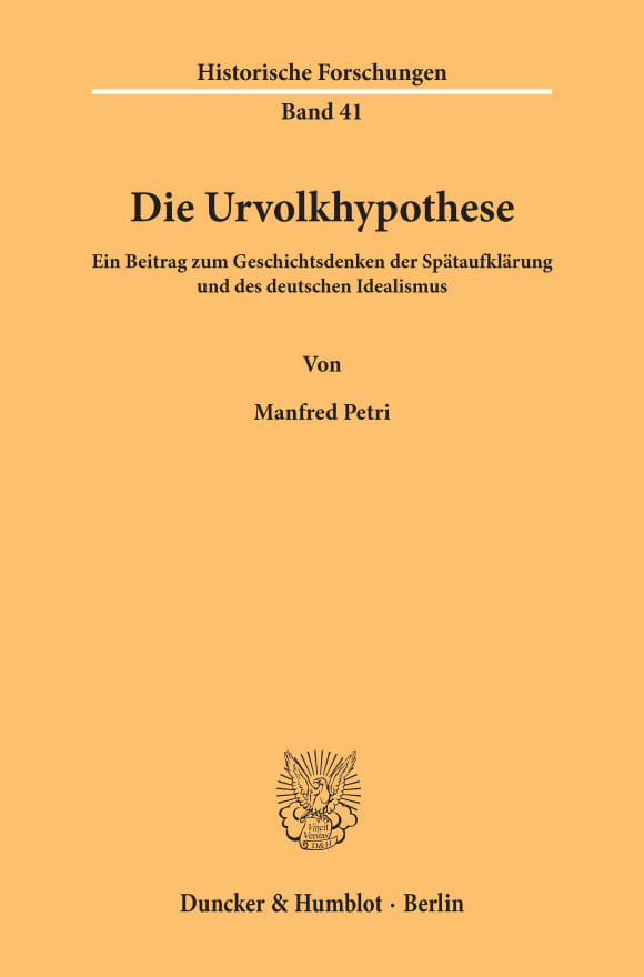 Cover Die Urvolkhypothese