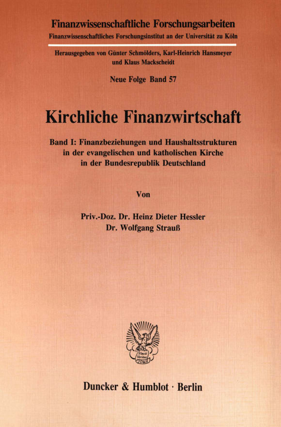 Cover Kirchliche Finanzwirtschaft