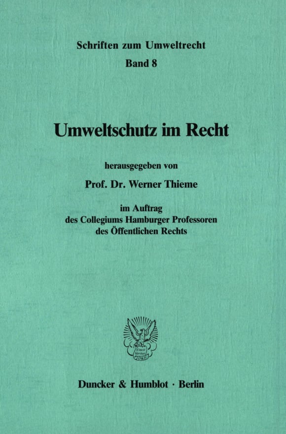 Cover Umweltschutz im Recht